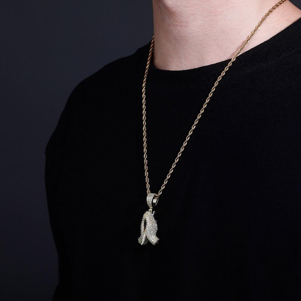 Praying Hands Pendant with Chain