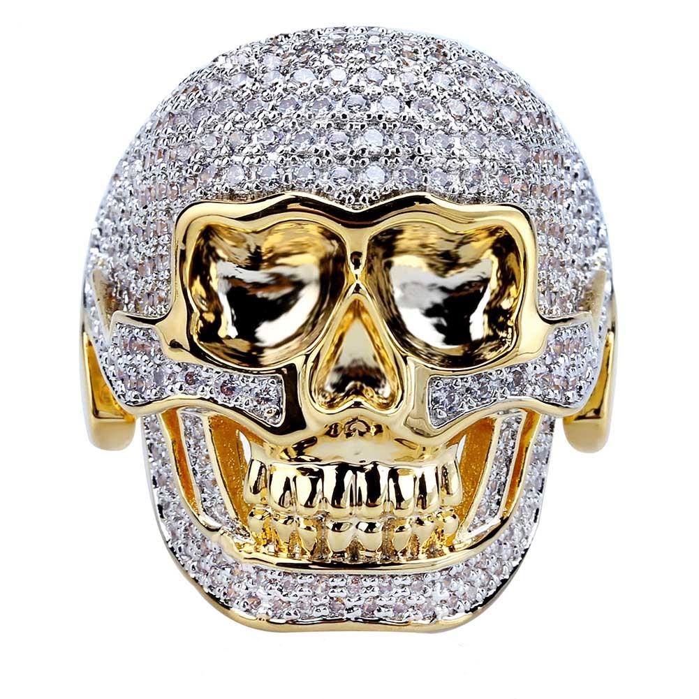 Iced Out Skull Ring